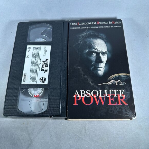 Absolute Power Clint Eastwood Gene Hackman Ed Harris Warner Home Video VHS R - Picture 3 of 3